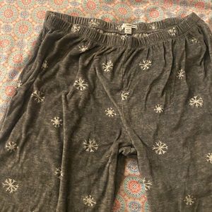 Grey Snowflake Pajama pants